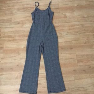 Wild Fable black and white plaid jumpsuit